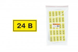 TDM символ "24В" 15х50мм (100!) SQ0817-0003