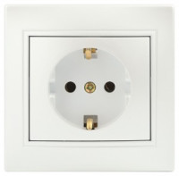 ЭРА Intro Plano роз. СУ, 1 мест. керамика, земля, 2P+E 16A, перламутр, 250В, IP20, 1-202-06 1659