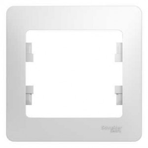 Systeme Electric GLOSSA рамка СУ 1 мест. бел. GSL000101 (45!)