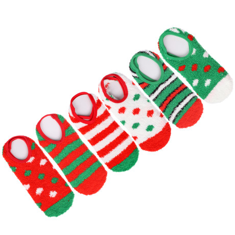 GALANTE Носки-антизаносы махра, р.23-25, 95% полиэстер, 5% спандекс, 6 дизайнов