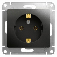 Systeme Electric GLOSSA мех. роз. СУ 1 мест. антрацит (пл.осн., земля) GSL000743 (20!)