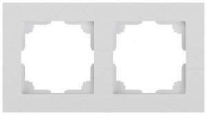 ЭРА Intro Accent рамка СУ 2 мест. белый Б0063749