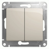 Systeme Electric GLOSSA мех. выкл. СУ 2 кл. молоч. (пл.осн.) GSL000951 (5!)