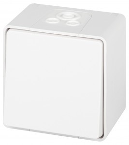 ЭРА Эксперт выкл. ОУ 1 кл. IP55, 10А,250В, белый 11-1501-01 63250