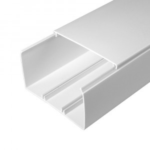 Промрукав Кабель-канал белый 2-й замок в п/э 100х60 (8 м/уп) цена за 1 м PR03.0060