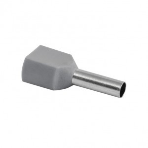 EKF Наконечник штыревой втулочный изол. НШвИ(2) 4-12 серый (уп.50шт, цена за уп) nhvi2-4.0-12