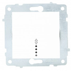 OVIVO мех. выкл. СУ 1 кл. 10А (проходной, инд.) белый (ко всем рамкам) 600-000201-210