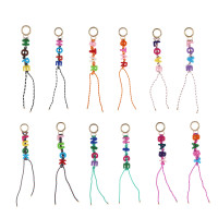 Подвеска брелок паракорд и бусины тм ЮL Wish, нейлон, пластик, 21,5 см, 6 дизайнов