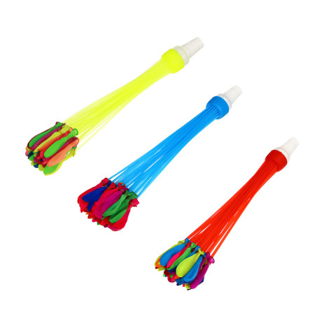 ИГРОЛЕНД Водные бомбы, набор: 37 шаров, мульти насадка для заливки воды, латекс, PVC, 34, 5х10х5см