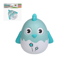 Развивающая игрушка неваляшка ИГРОЛЕНД "Цыпленок", ABS, 12х11,2х8,4см, 3 дизайна