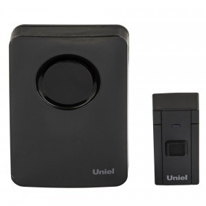 Uniel звонок электронный 220В 36 мелодий пластик/черный UDB-092W-R1T1-36S-BL