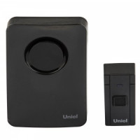 Uniel звонок электронный 220В 36 мелодий пластик/черный UDB-092W-R1T1-36S-BL