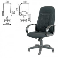 Кресло руководителя &quot;Универсал&quot;, СН 727 ткань, черное