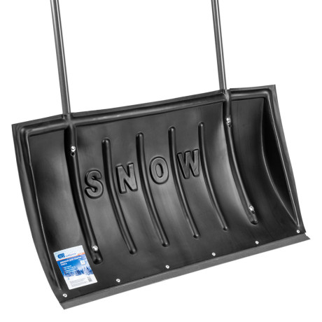 Движок для уборки снега пластиковый, 780 х 420 х 1140 мм, стальная рукоятка, Сибртех