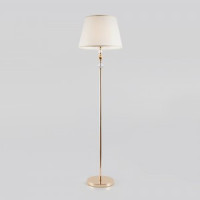 EUROSVET Торшер 1x60W 400х1500 металл золото/белый/прозрачный Sortino 01072/1
