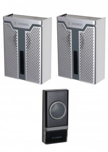 Космос KOC_AG520C1 звонок беспроводной, 150м, 32 мелодий, 2хАА/R6 (1x23А, в компл.) доп. звук.модуль