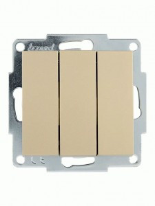 Lezard VESNA мех. выкл. СУ 3 кл. (корп. ABS) золото 742-3688-109