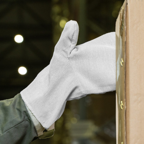 Рукавицы х/б двунитка, наладон двунитка, 1 размер Сибртех