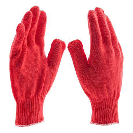 Перчатки трикотажные, акрил, коралл, оверлок Сибртех