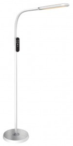 Camelion KD-871F C01 св-к св/д напольный торшер 15W(1200lm) 2-4-6K пульт ДУ белый 1500x260x300