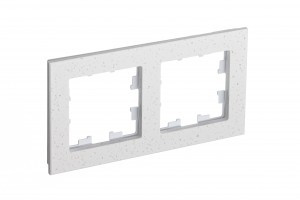 Systeme Electric AtlasDesign Nature рамка СУ 2 мест. мрамор крем роял ATN343102 (2!)