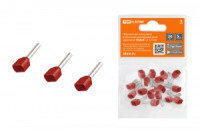 TDM наконечник-гильза втулочный изолир. НШВИ(2) 0,75х8 Красный (уп.20шт, цена за уп) SQ0568-0049