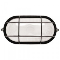 Светильник НПП1402 черный/овал с реш.60W IP54  IEK