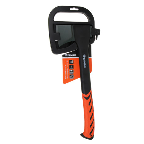 ЕРМАК Топор-колун, 1000г, с клиновидным полотном, ручка стекловолокно