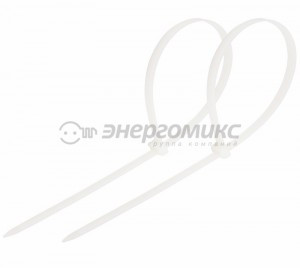 REXANT хомут нейлоновый белый 7,6х400 (уп. 100шт., цена за уп.) (5!) 07-0400-8