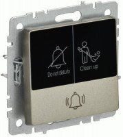 IEK BRITE мех. кнопка звонка СУ (инд. для отелей) 10А ВС10-1-9-БрШ шампань BR-V14-2-10-K37