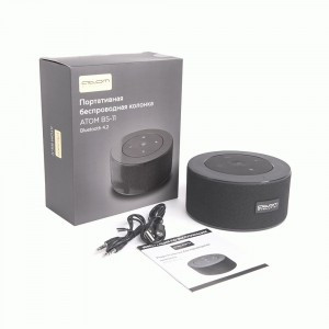 Bluetooth (4.2) колонка Атом BS-11, 4x3W, 2500mAh, hands free, 122х122х61,5мм