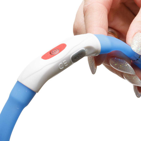 Ошейник 40*1,5см свет-я 3реж. микс USB NA2614 (144