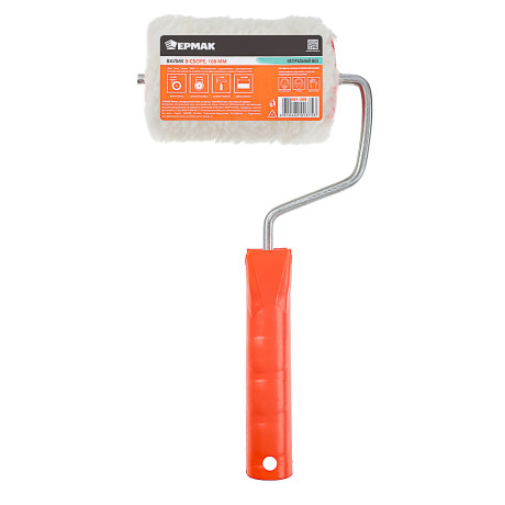 ЕРМАК Валик натуральный мех со швом 100х48х6мм, несъёмный шплинт