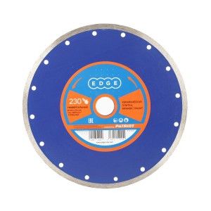 PATRIOT Диск EDGE by алмазный сплошной 230х25,4 универсальный, 811010014