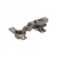 Петля мебельная мини D26 полунакладная с доводчиком Clip-On черн (комп2шт цена за к-т)(50) StahlBuro