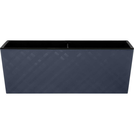 Балконный ящик МАНХЕТТЕН 40см со вставкой вулканический серый х6