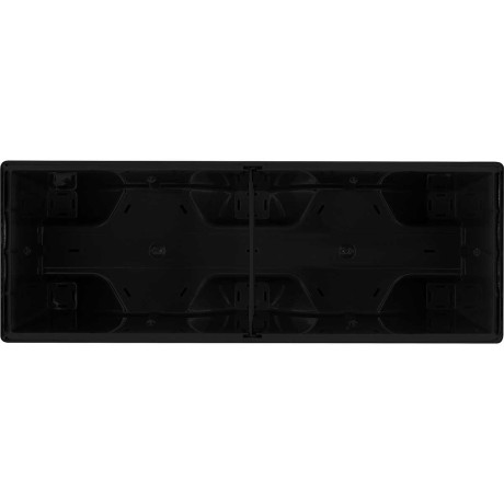 Балконный ящик МАНХЕТТЕН 40см со вставкой вулканический серый х6