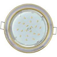 Ecola GX53 H4 св-к  2 цв.Золото-хром-золото 38x106 FE53H4ECB (10!)