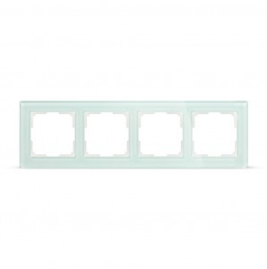 Smartbuy Нептун Рамка 4-местная стекло бежевая  (SBE-05i-Glass-FR-4)