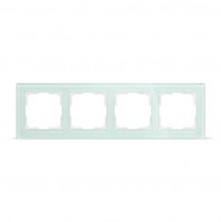Smartbuy Нептун Рамка 4-местная стекло бежевая  (SBE-05i-Glass-FR-4)
