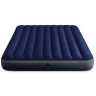 INTEX Матрас надувной Classic downy (Fiber tech) Квин, руч.насос, 2 подушки, 152x203x25см, 64765