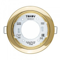 TOKOV ELECTRIC св-к встр. GX53-G-1 106(90)х48 зол. металл+пластик TOK-GX53-G-1