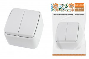 TDM Дача Народная выкл. ОУ 2 кл.  10A БЕЛЫЙ (10!) SQ1824-0002