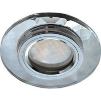 Ecola DL1654 MR16 GU5.3 св-к  Стекло граненый Хром/Хром 25x90 FC1654EFF (10!)