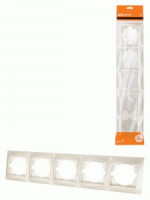 TDM Лама рамка СУ 5 мест. горизонт. перламутр SQ1815-0837