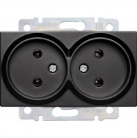 Smartbuy Нептун мех. роз. СУ без заземления черная 16А (SBE-05b-10-S2-N)