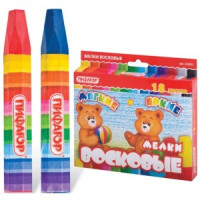 Восковые мелки утолщенные ПИФАГОР, 18цв., на масляной основе, яркие цвета, 222971