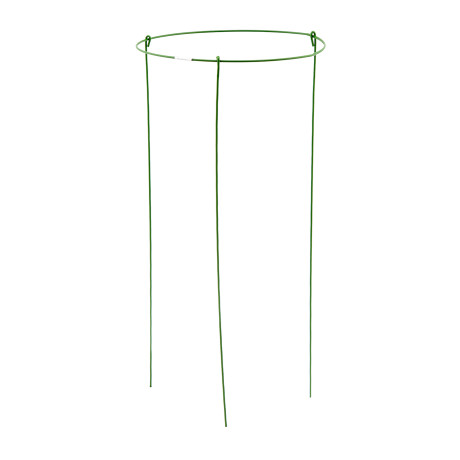 Опора для растений круглая, D 21 см, H 45 см, 3 шти в упаковке, металл в пластике Palisad