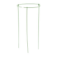 Опора для растений круглая, D 21 см, H 45 см, 3 шти в упаковке, металл в пластике Palisad