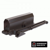 Доводчик дверной БУЛАТ ARCTIC ДД 504/5 A-С (80-150 кг) коричневый, морозостойкий (10)